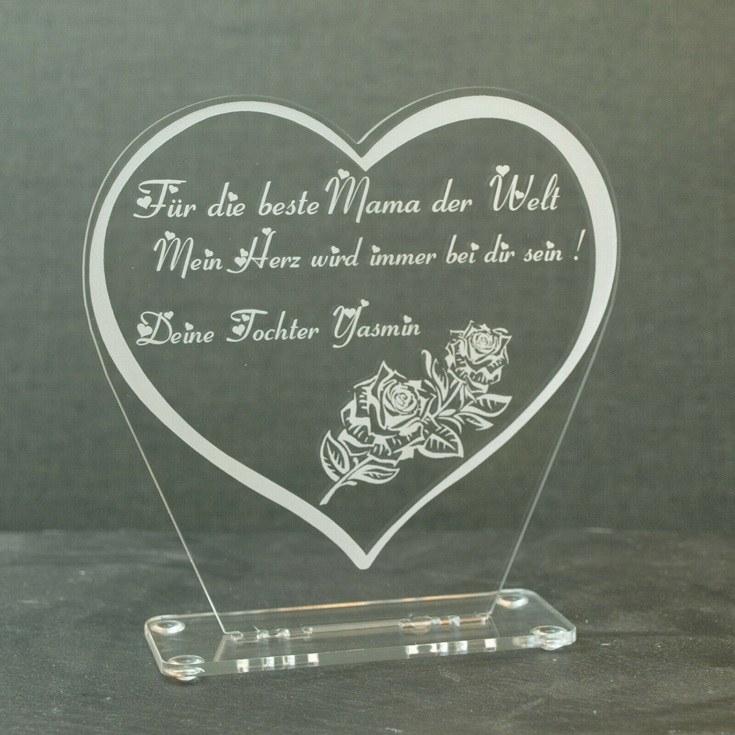 Acryl „Beste Mama“ Muttertag, mit oder ohne RGB LED Beleuchtung