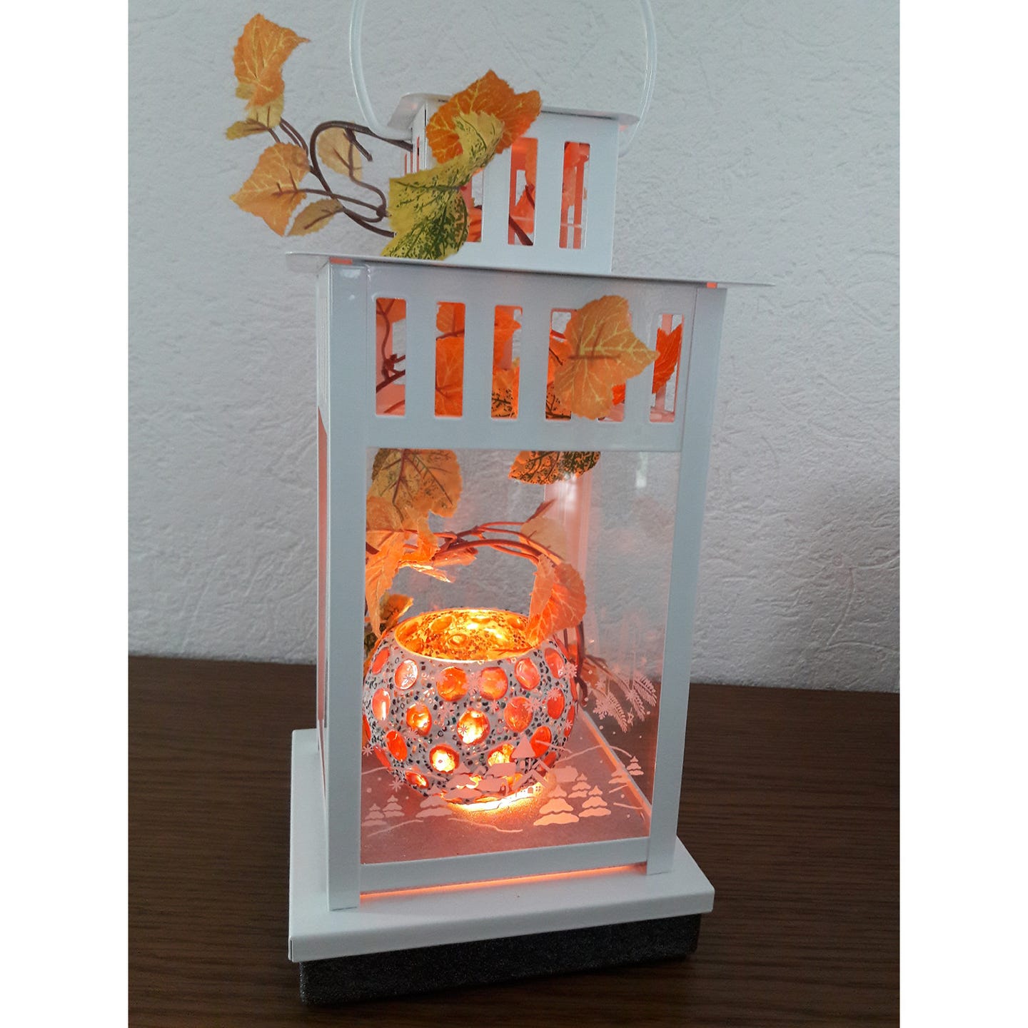 Ambiente Lampe mit flackerndem LED Licht ähnlich einer Kerze