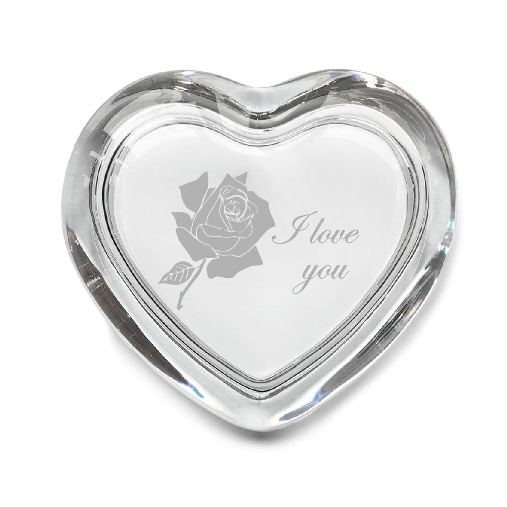 Leonardo Glasdose Herz aus der Serie HEART mit Gravur