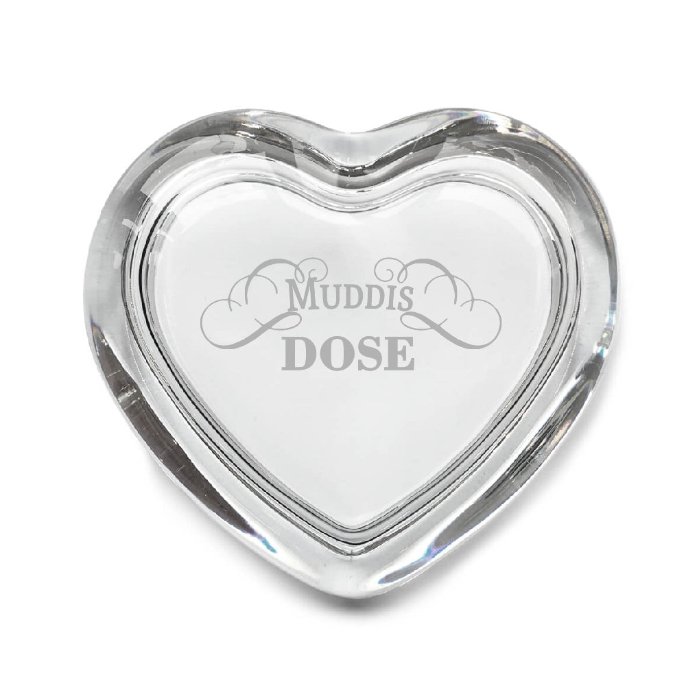 Leonardo Glasdose Herz aus der Serie HEART mit Gravur