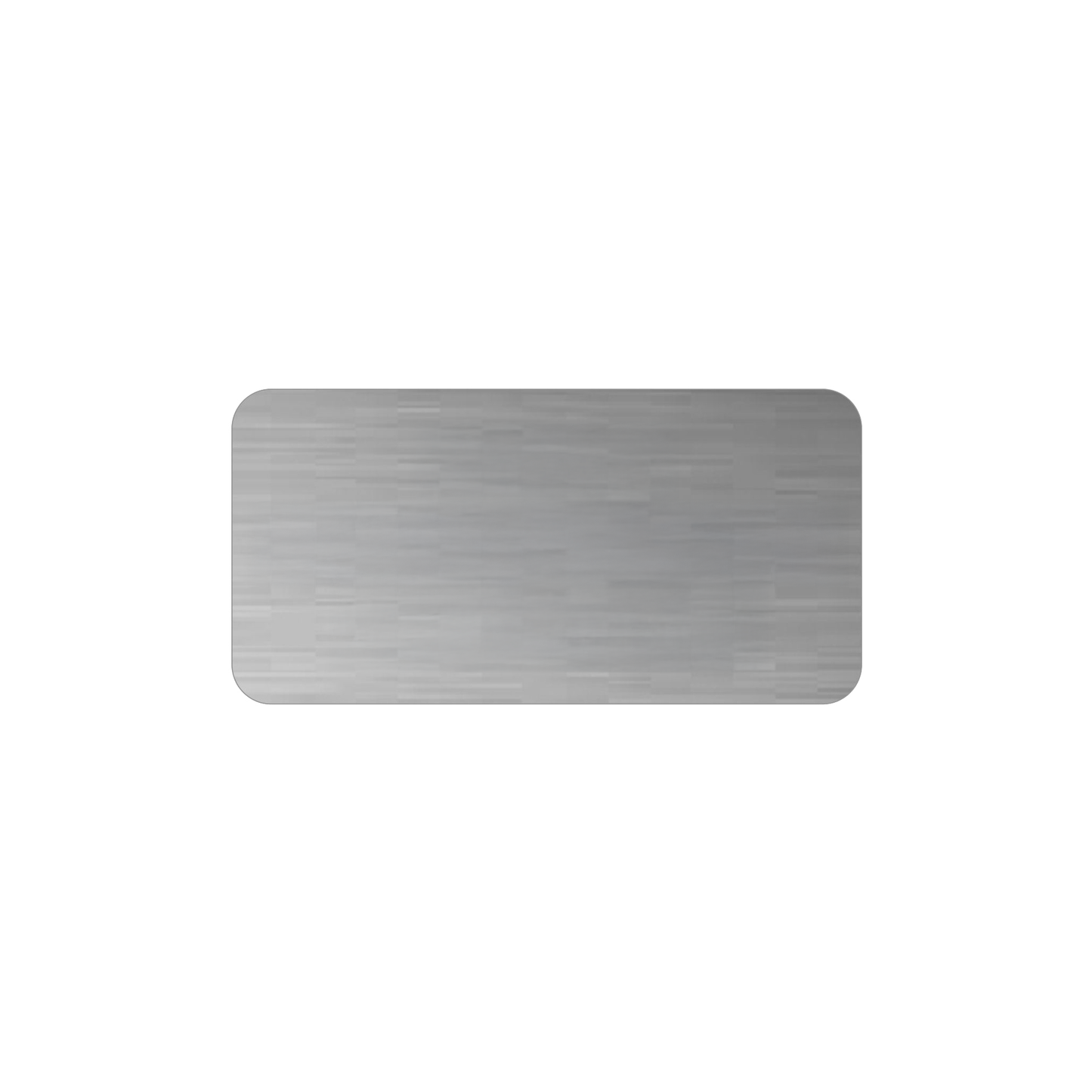 Edelstahl Türschild Werbeschild mit individueller Gravur 100 × 50 mm