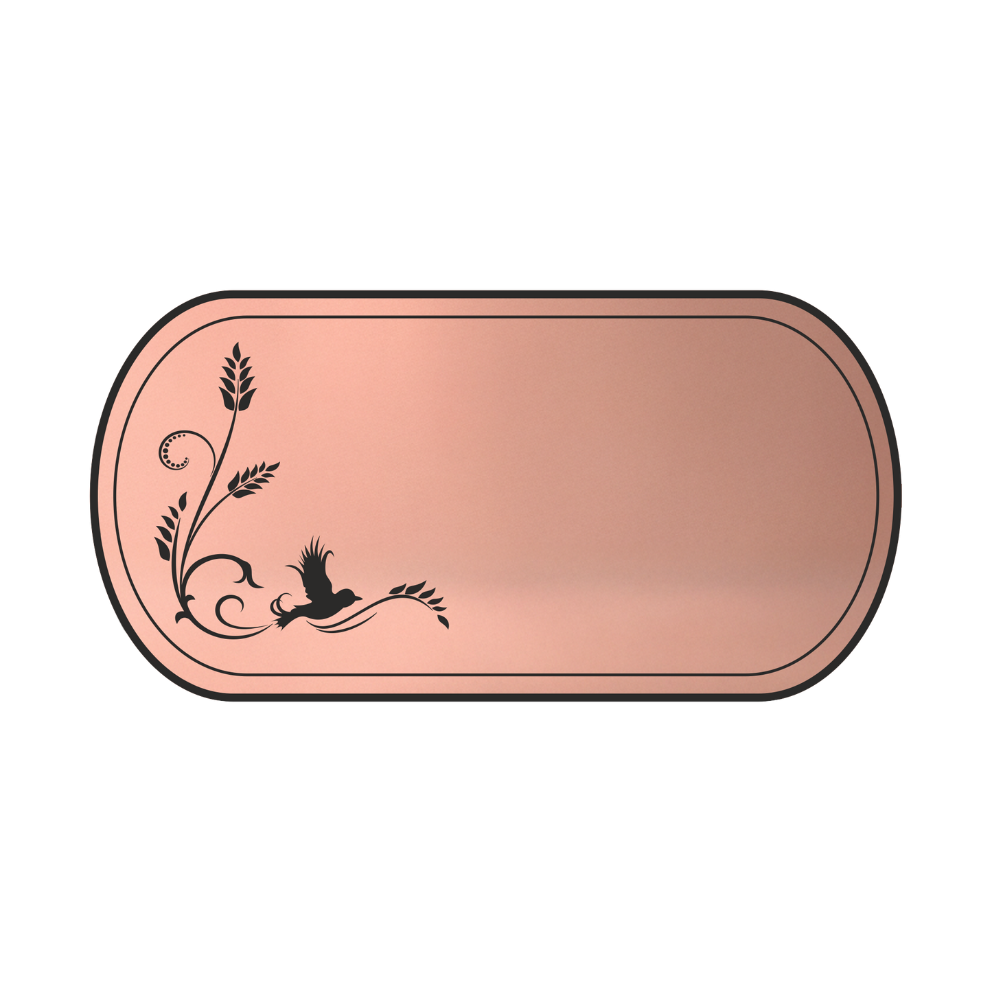 LaserAcryl Türschild Typ B mit Gravur; verschiedene Größen