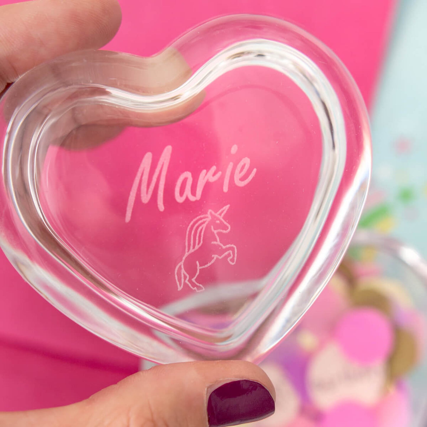Leonardo Glasdose Herz aus der Serie HEART mit Gravur