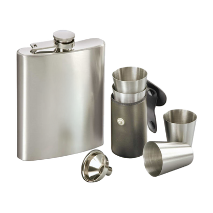 Flachmannset mit Gravur auf dem Flachmann