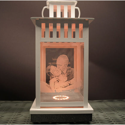 Ambiente Lampe mit flackerndem LED Licht ähnlich einer Kerze