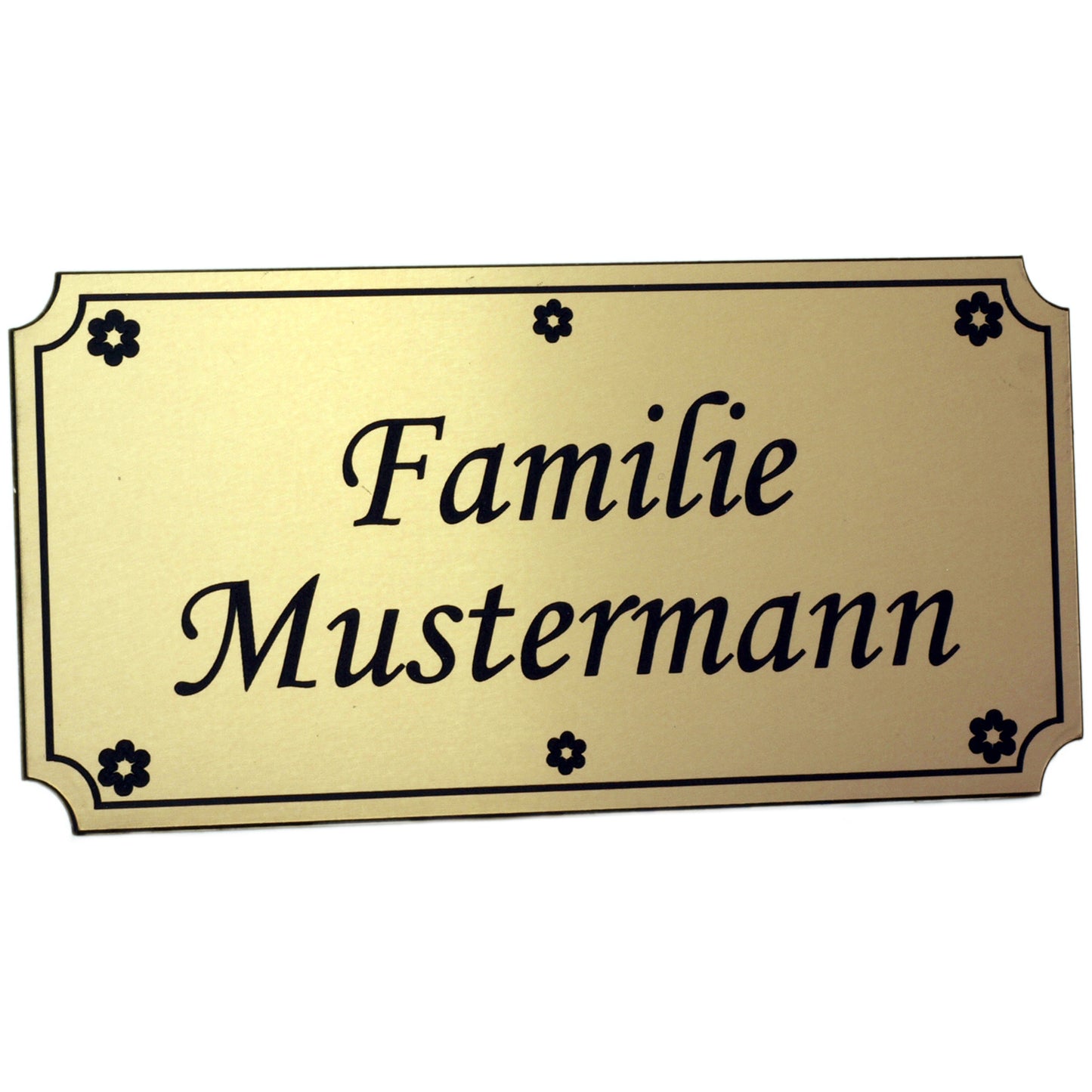 408 LaserAcryl Schild Antik Goldfarben