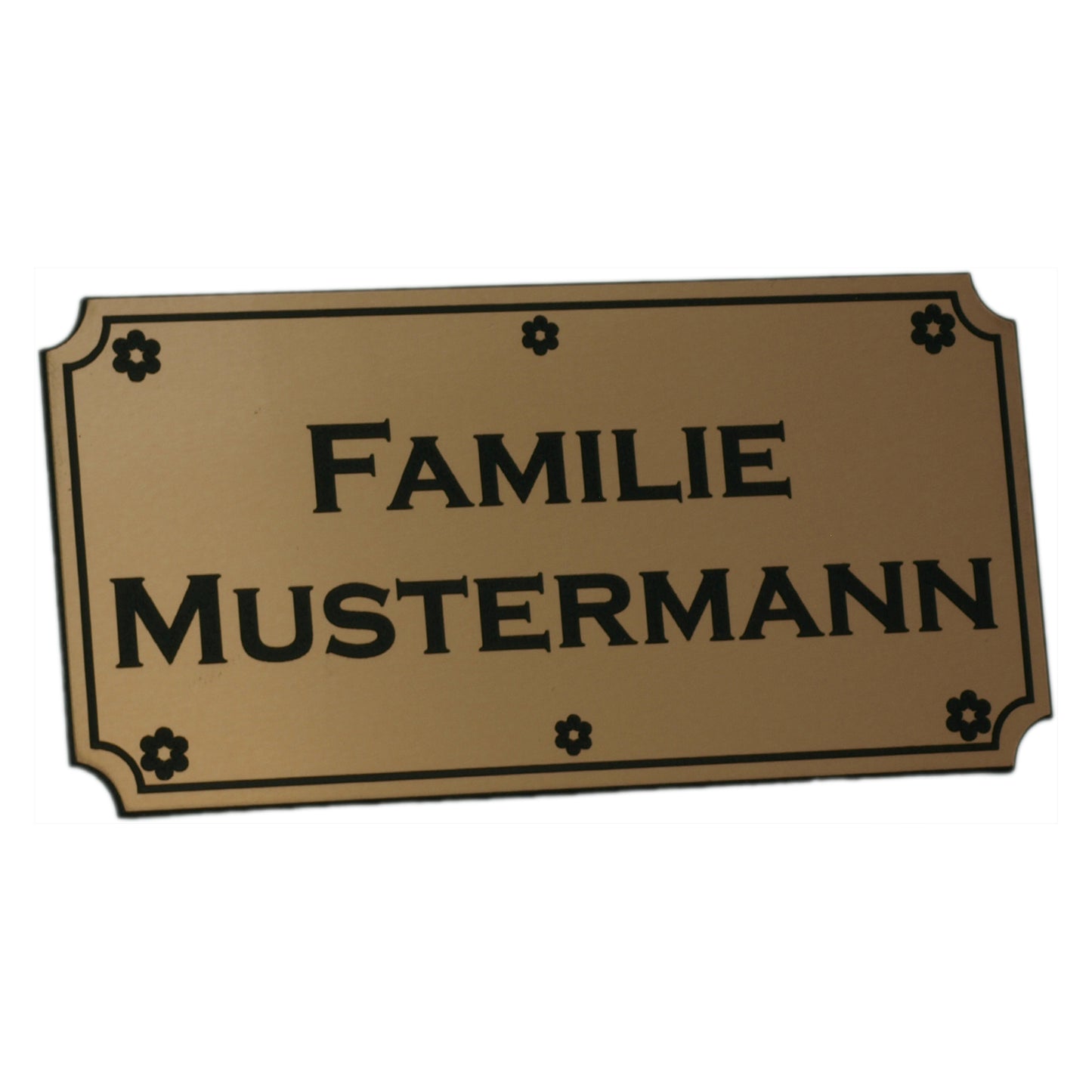 LaserAcryl Türschild Typ A mit Gravur; verschiedene Größen