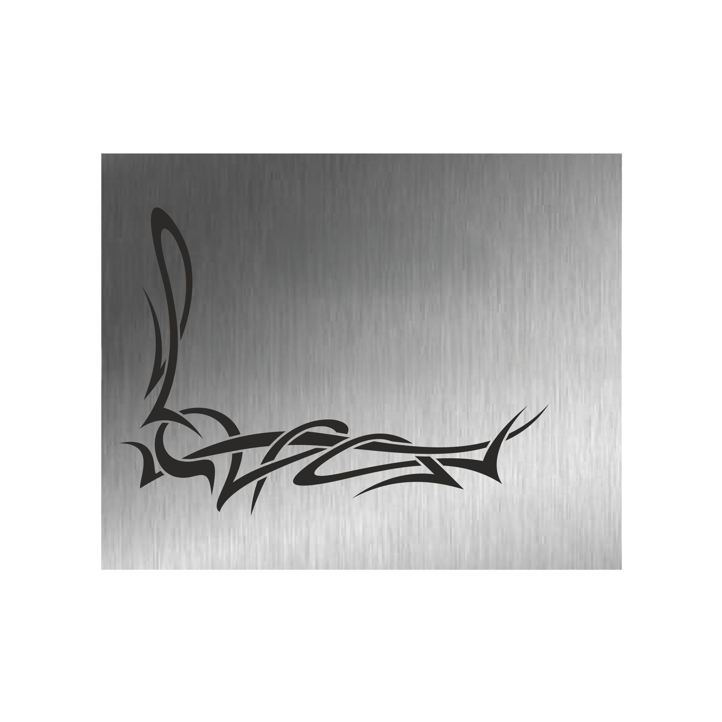 Edelstahl Türschild Werbeschild mit individueller Gravur 100 x 125 mm