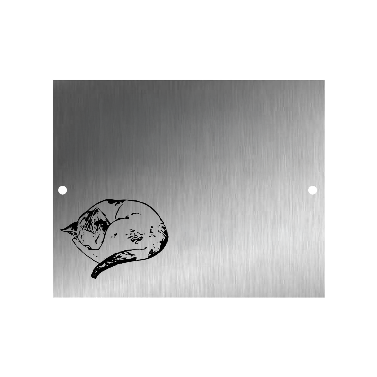 Edelstahl Türschild Werbeschild mit individueller Gravur 100 x 125 mm