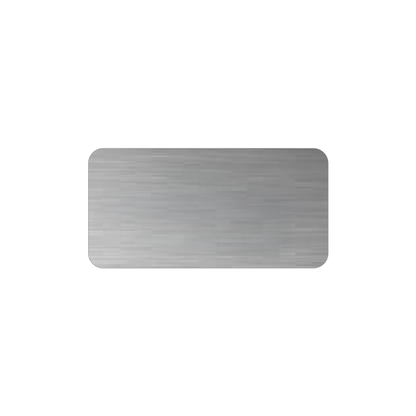Edelstahl Türschild Werbeschild mit individueller Gravur 100 × 50 mm
