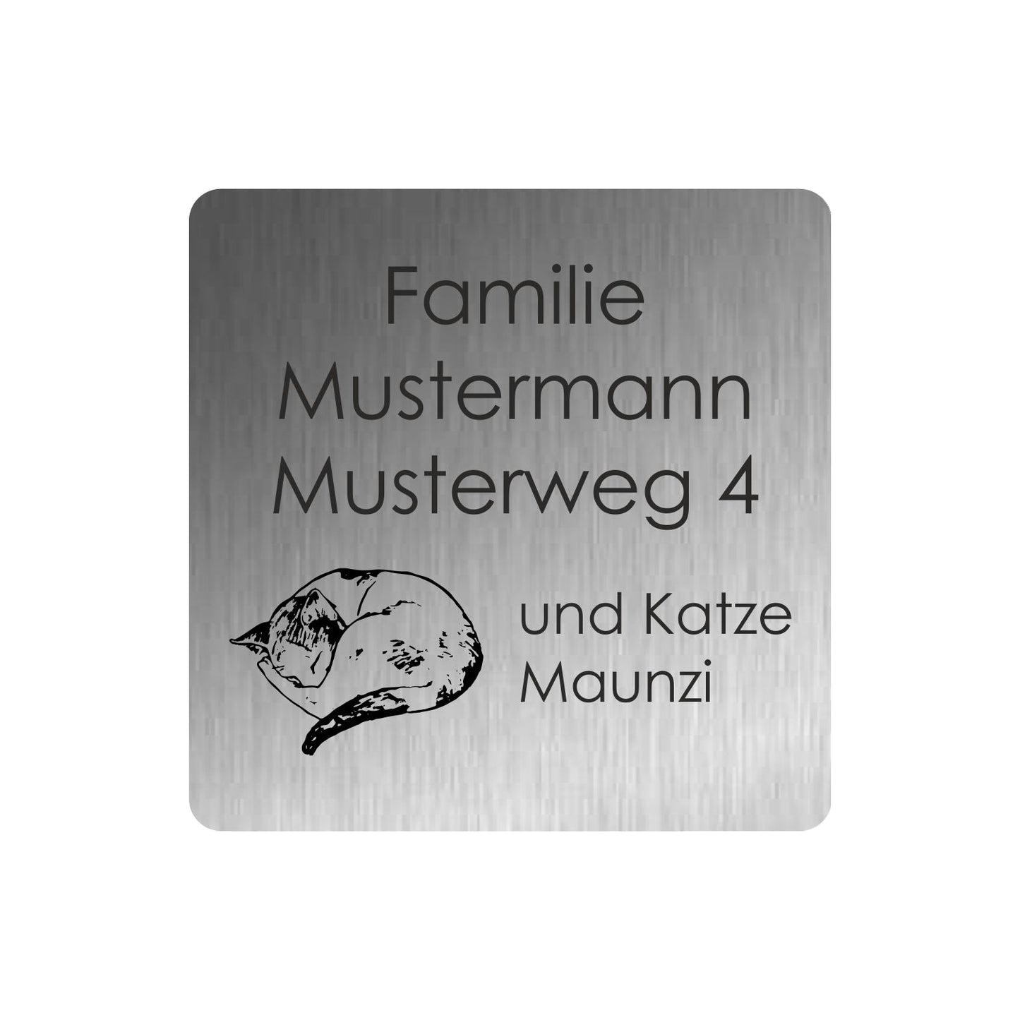 533 Türschild Werbeschild 80 × 80 mm 07