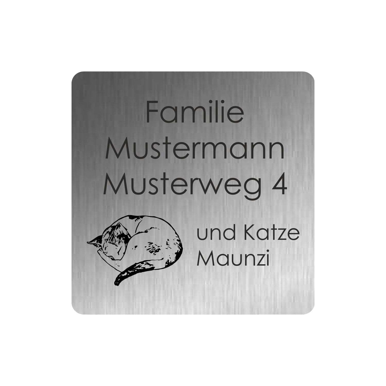 533 Türschild Werbeschild 80 × 80 mm 07