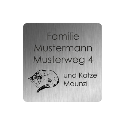 533 Türschild Werbeschild 80 × 80 mm 07