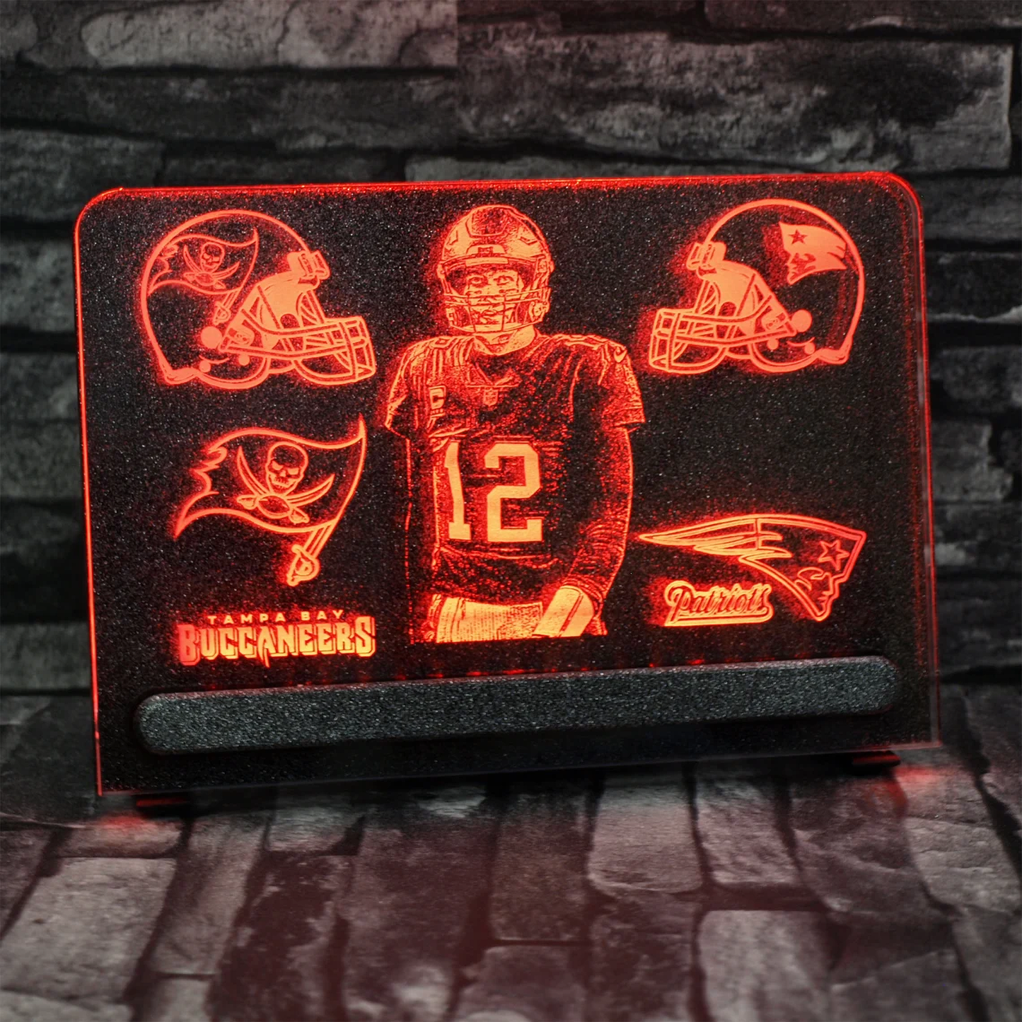 Beleuchtetes Acrylbild in der Größe 200 x 220 mm