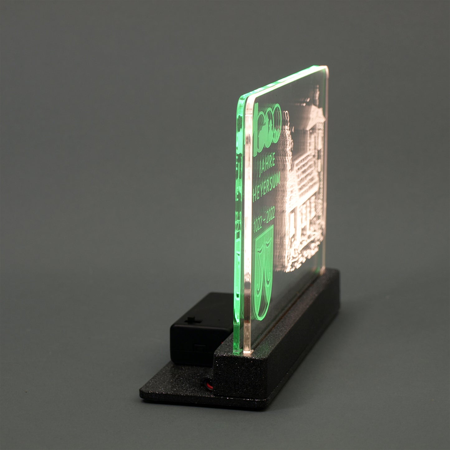 Acryl zweifarbig beleuchtet Seite