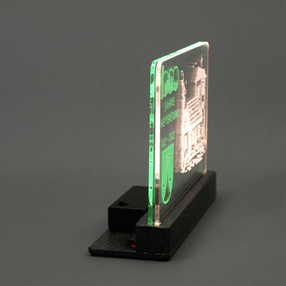 Acryl zweifarbig beleuchtet Seite