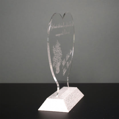 Acrylaufsteller Muttertag Blumenranke auf Kunststoffsockel 4