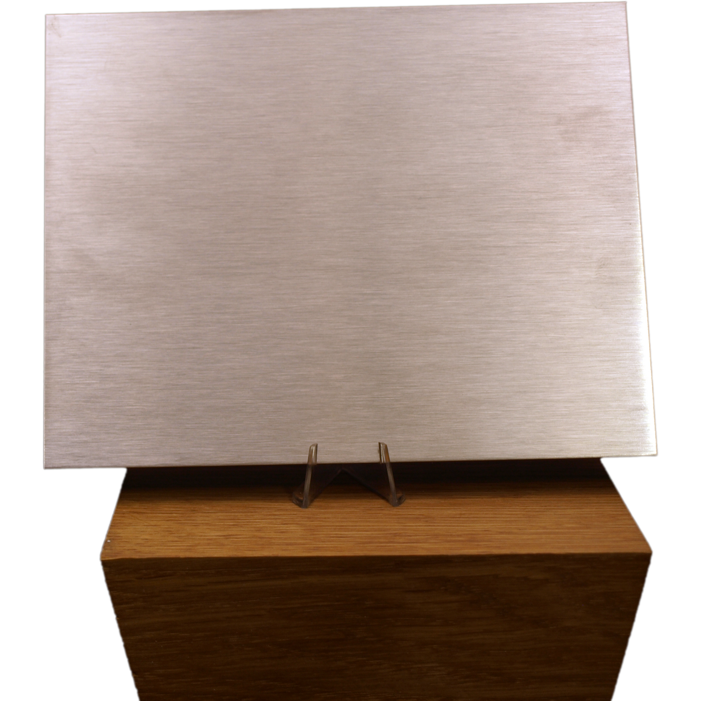 Edelstahl Türschild Werbeschild mit individueller Gravur 100 x 125 mm