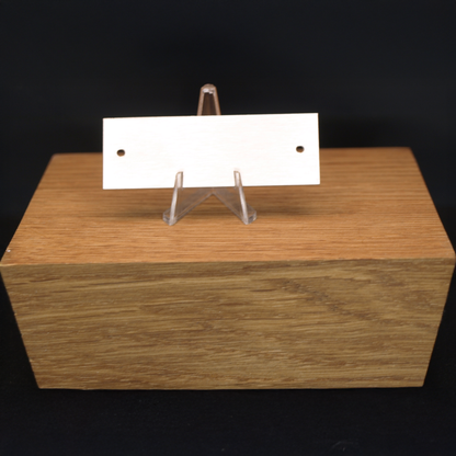 Edelstahl Namensschild Türschild mit individueller Gravur 60 x 20 mm