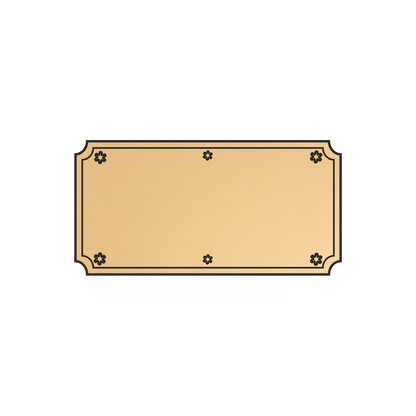 LaserAcryl Türschild Typ A mit Gravur; verschiedene Größen