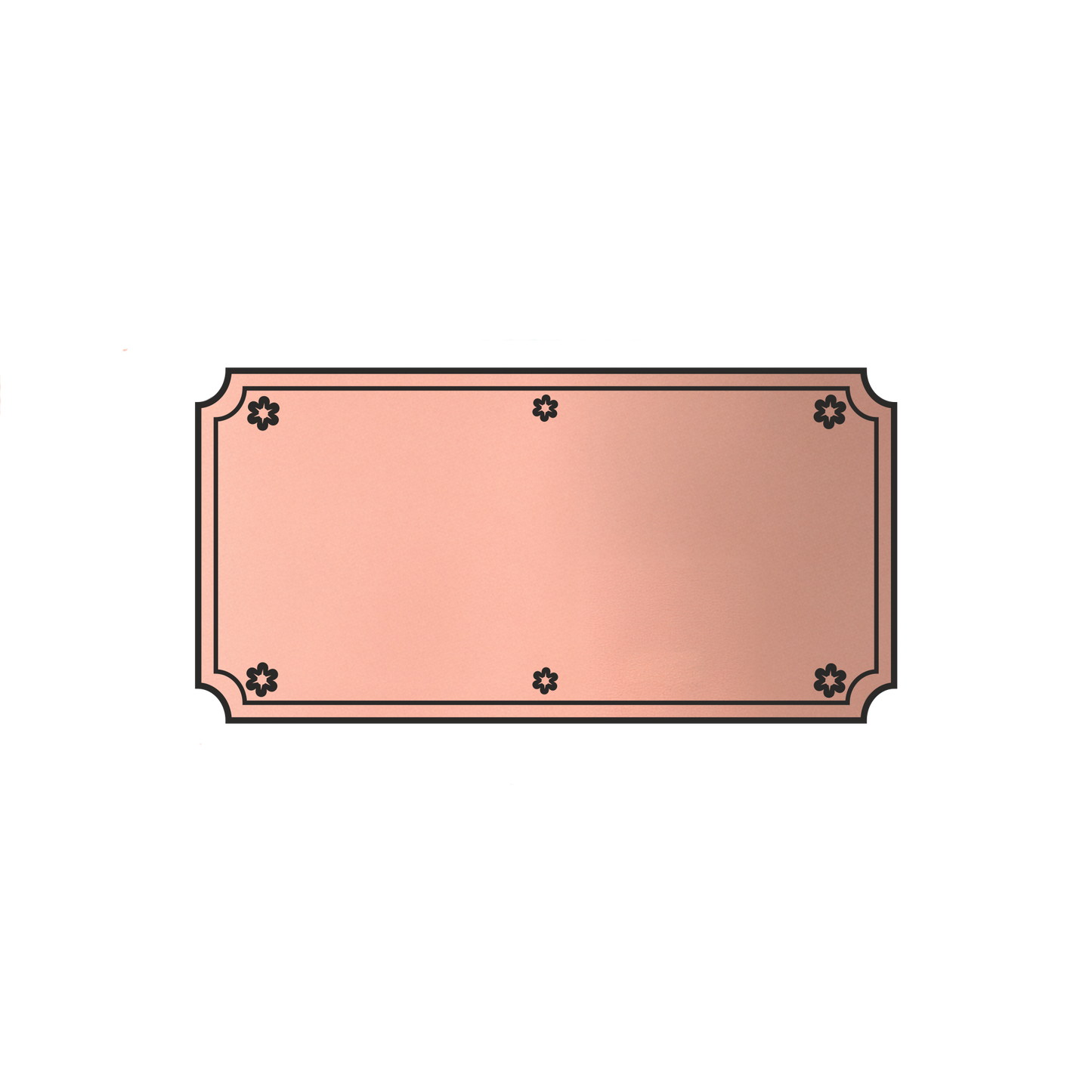 LaserAcryl Türschild Typ A mit Gravur; verschiedene Größen