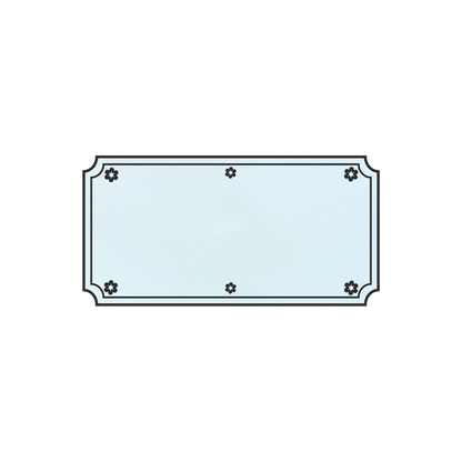 LaserAcryl Türschild Typ A mit Gravur; verschiedene Größen