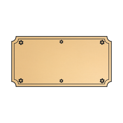 LaserAcryl Türschild Typ A mit Gravur; verschiedene Größen