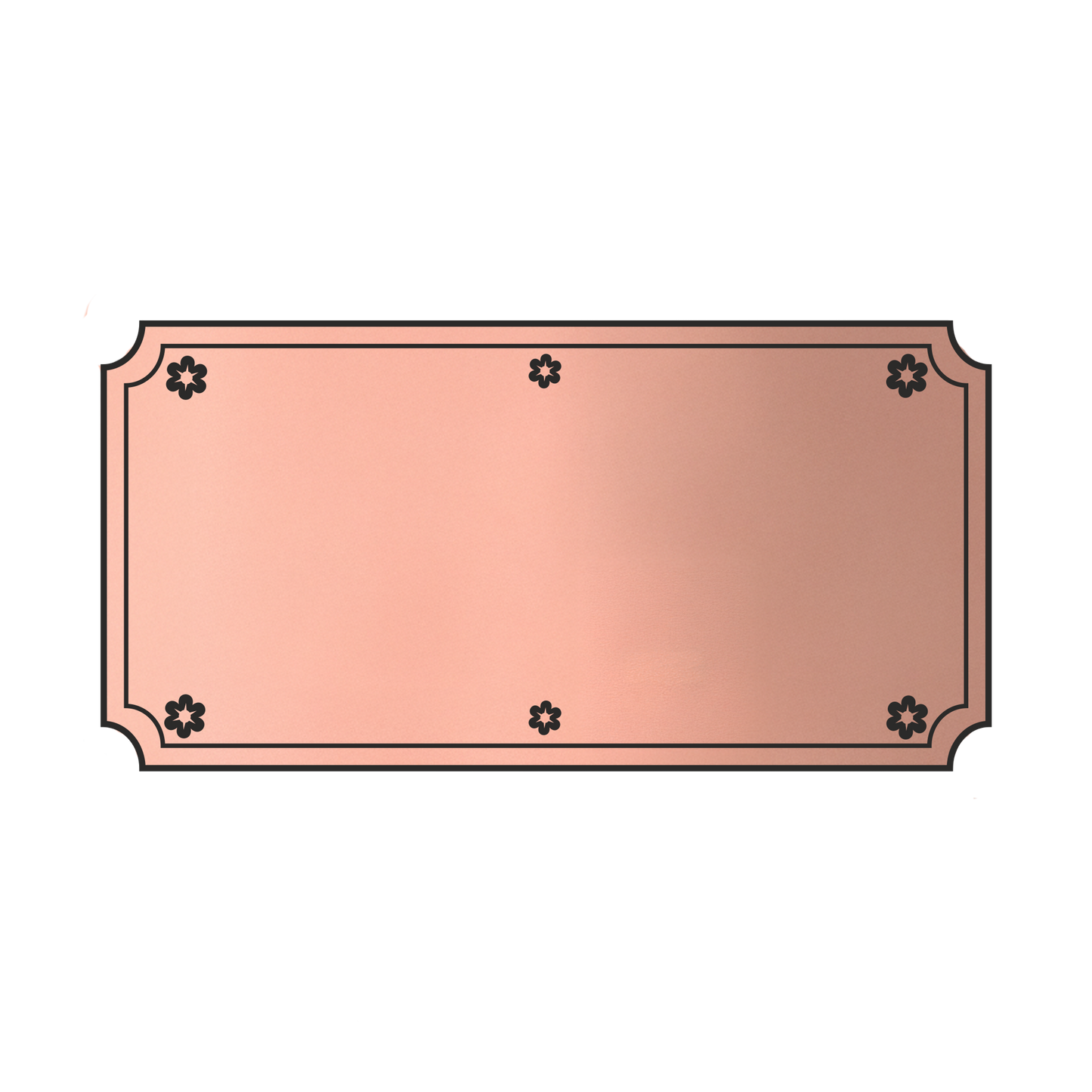 LaserAcryl Türschild Typ A mit Gravur; verschiedene Größen