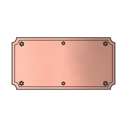 LaserAcryl Türschild Typ A mit Gravur; verschiedene Größen