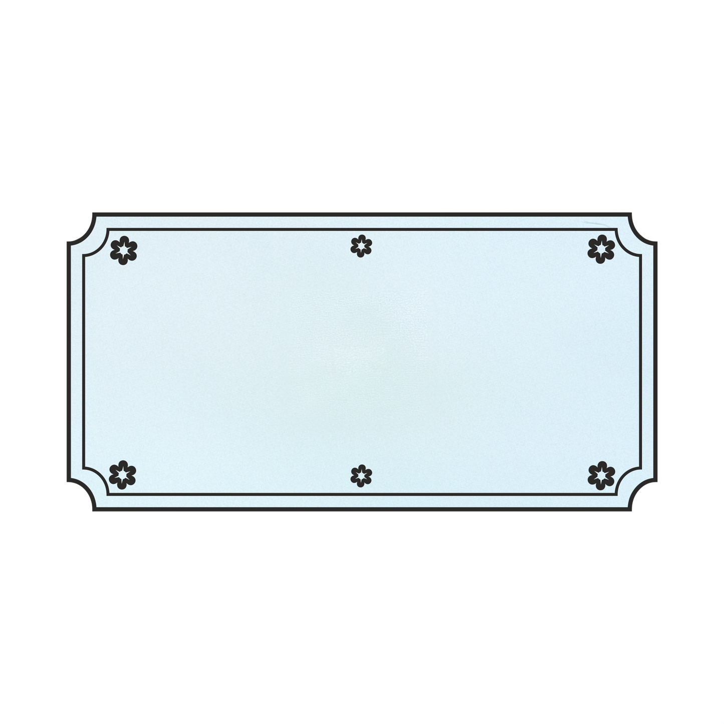 LaserAcryl Türschild Typ A mit Gravur; verschiedene Größen