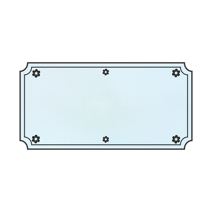 LaserAcryl Türschild Typ A mit Gravur; verschiedene Größen