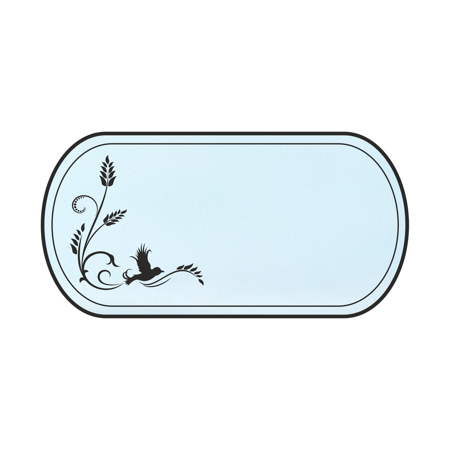 LaserAcryl Türschild Typ B mit Gravur; verschiedene Größen