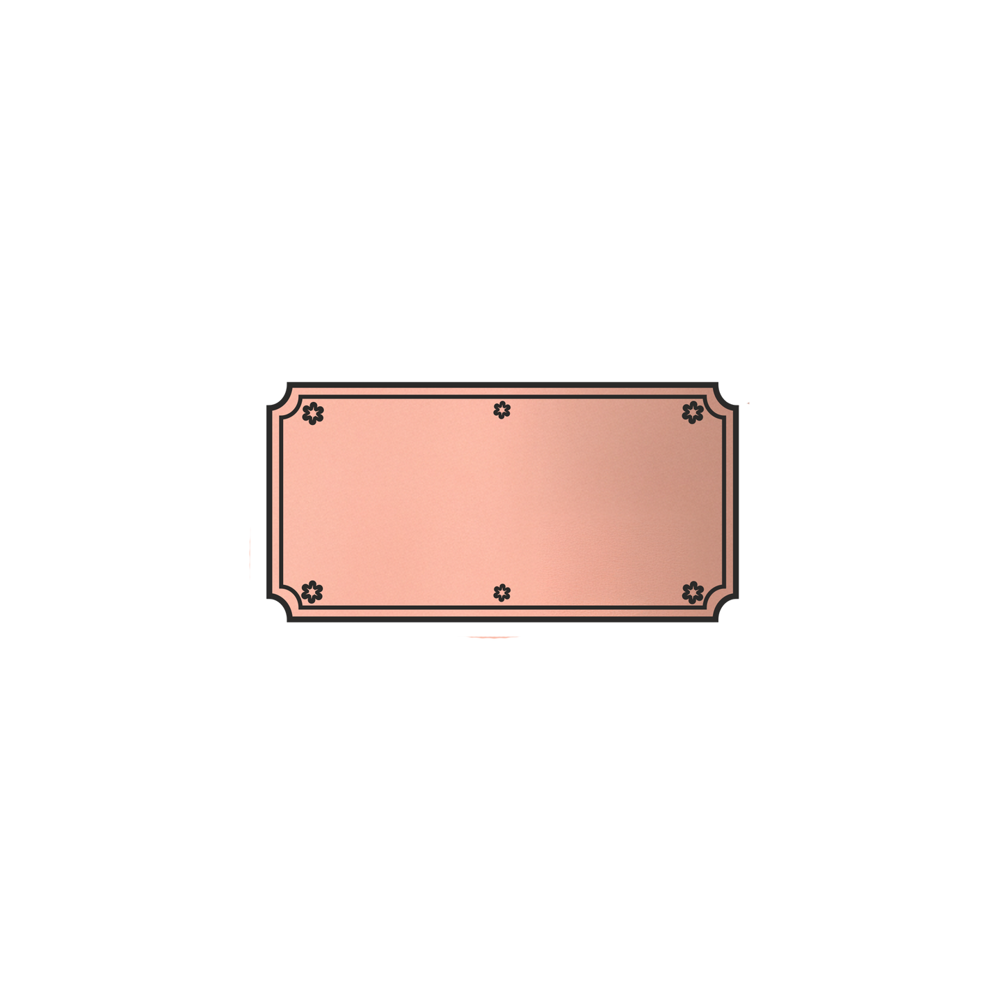 LaserAcryl Türschild Typ A mit Gravur; verschiedene Größen