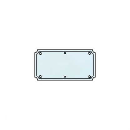 LaserAcryl Türschild Typ A mit Gravur; verschiedene Größen