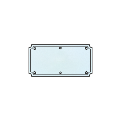 LaserAcryl Türschild Typ A mit Gravur; verschiedene Größen