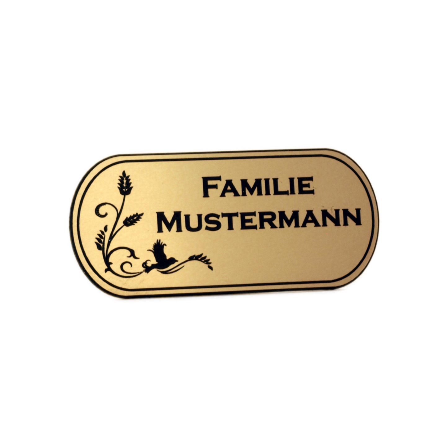 LaserAcryl Türschild Typ B mit Gravur; verschiedene Größen