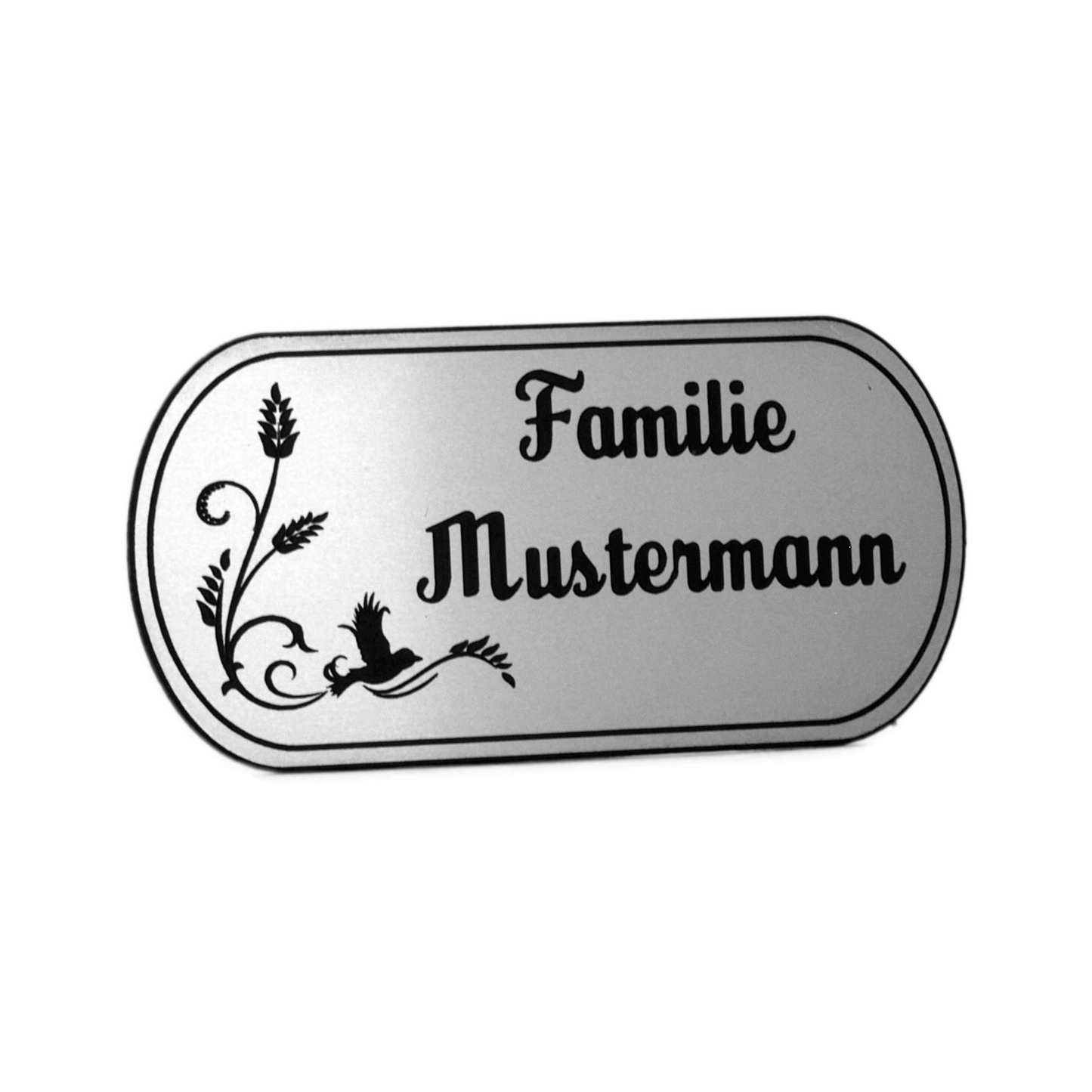 LaserAcryl Türschild Typ B mit Gravur; verschiedene Größen