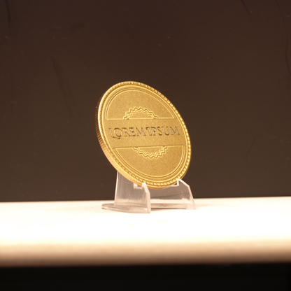 Messingmünze mit Tiefengravur Münzvorlagen